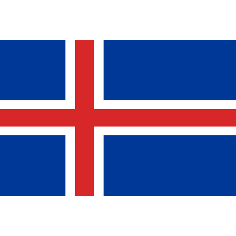 Drapeau Islande (15x10cm) - Sticker/autocollant