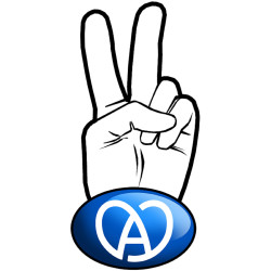 salut de motards alsaciens - 15x7,2cm - Sticker/autocollant