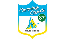 campingcariste Haute Vienne 87 - 15x11.2cm - Autocollant(sticker)