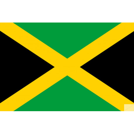 Drapeau Jamaïque (19.5x13cm) - Autocollant(sticker)