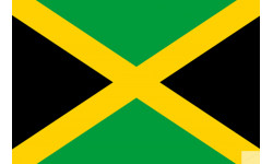Drapeau Jamaïque (5x3.3cm) - Autocollant(sticker)