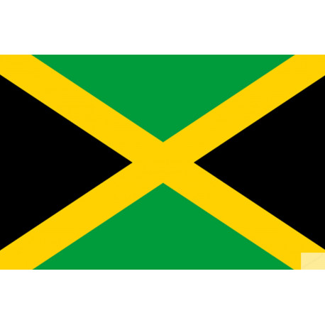 Drapeau Jamaïque (5x3.3cm) - Autocollant(sticker)