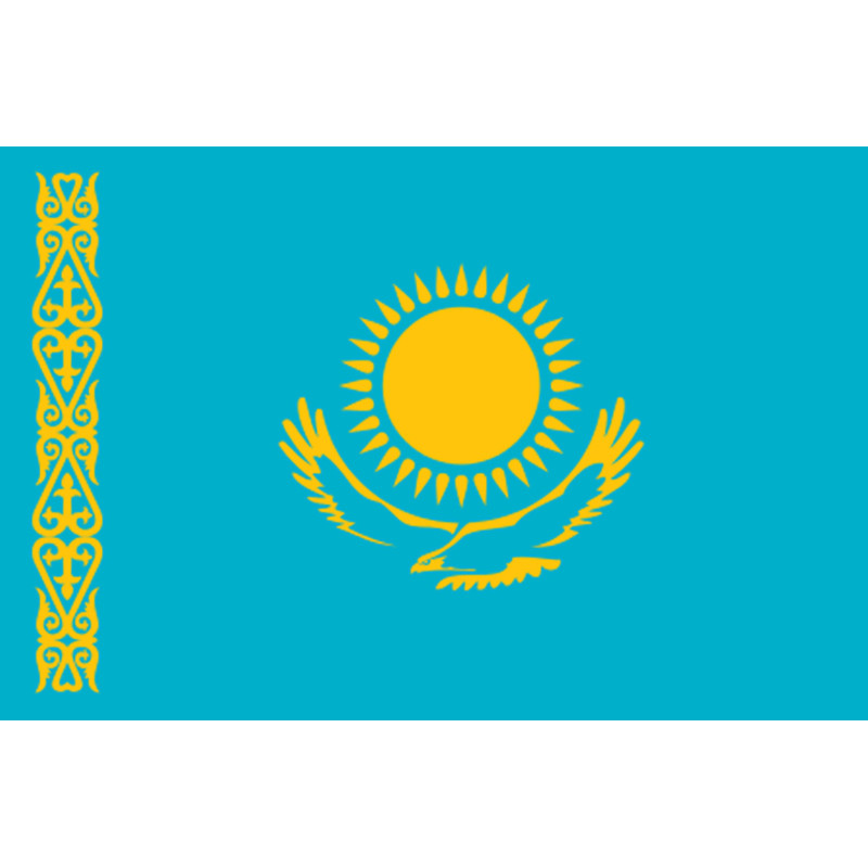 Drapeau Kazakhstan (5x3.3cm) - Sticker/autocollant