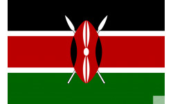 Drapeau Kenya (19.5x13cm) - Autocollant(sticker)