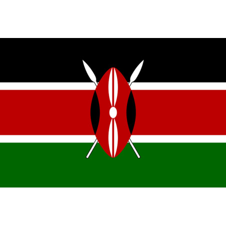 Drapeau Kenya (19.5x13cm) - Sticker/autocollant