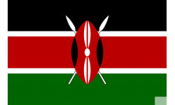 Drapeau Kenya (15x10cm) - Autocollant(sticker)