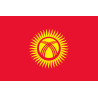 Drapeau Kirghizistan (19.5x13cm) - Sticker/autocollant