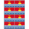 Drapeau Kiribati (8 fois 9.5x6.3cm) - Autocollant(sticker)