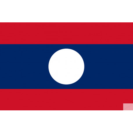 Drapeau Laos (19.5x13cm) - Autocollant(sticker)