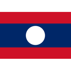 Drapeau Laos (15x10cm) - Sticker/autocollant