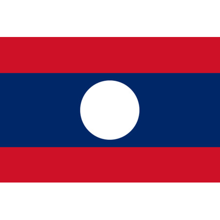 Drapeau Laos (5x3.3cm) - Sticker/autocollant