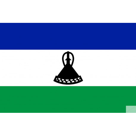 Drapeau Lesotho (19.5x13cm) - Autocollant(sticker)