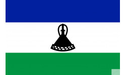 Drapeau Lesotho (5x3.3cm) - Autocollant(sticker)