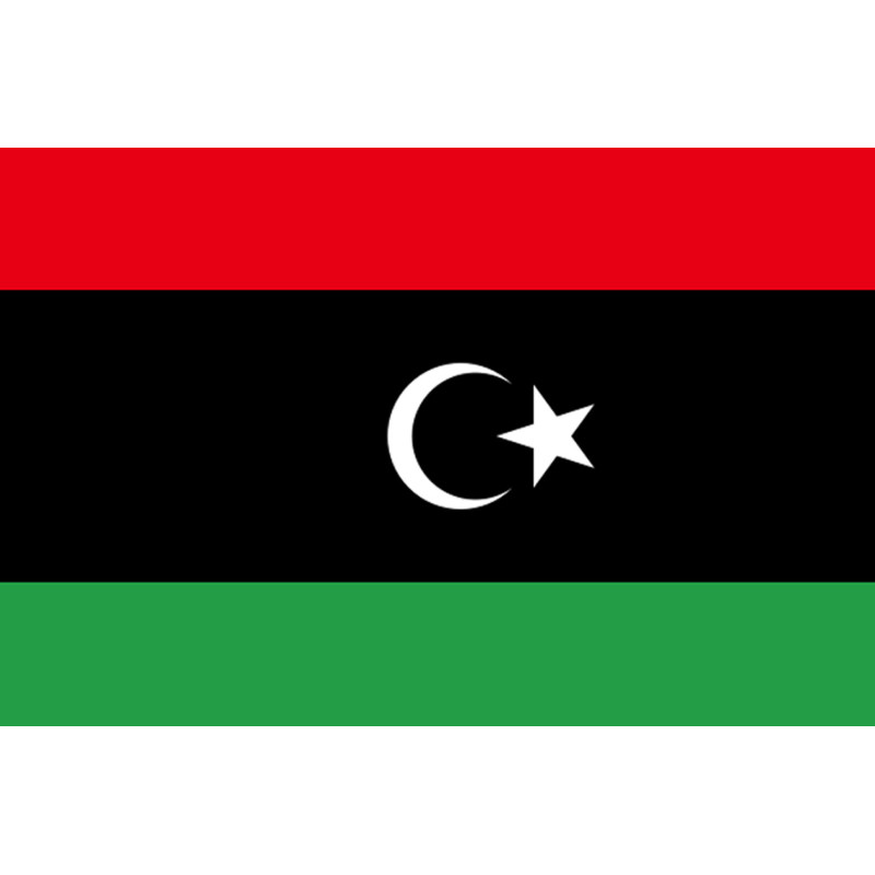 Drapeau Libye (5x3.3cm) - Sticker/autocollant
