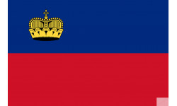 Drapeau Liechtenstein (19.5x13cm) - Autocollant(sticker)