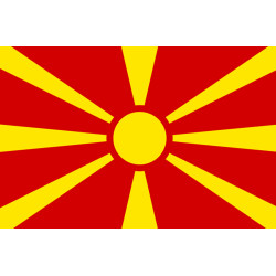 Drapeau Macédoine (15x10cm) - Sticker/autocollant