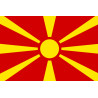 Drapeau Macédoine (15x10cm) - Sticker/autocollant