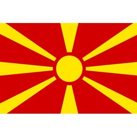 Drapeau Macédoine (5x3.3cm) - Sticker/autocollant