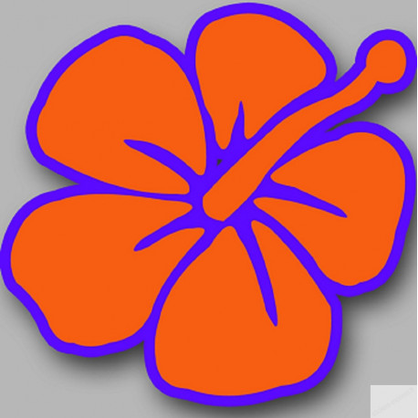 Repère fleur 5 - 15cm - Autocollant(sticker)