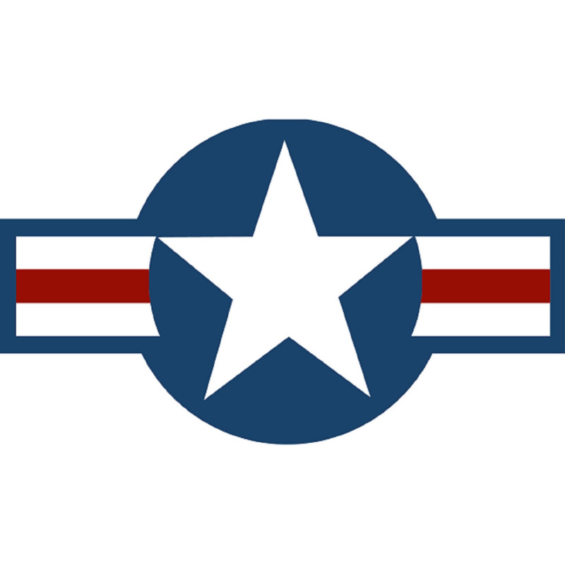 drapeau aviation USA - 10x5,5cm - Sticker/autocollant