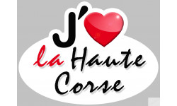 J'aime la Haute Corse (15x11cm) - Autocollant(sticker)