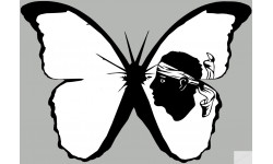 Effet papillon Corse (10x4.8) - Autocollant(sticker)