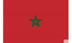 Drapeau Maroc (19.5x13cm) - Autocollant(sticker)