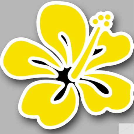 Repère fleur 8 - 20cm - Autocollant(sticker)