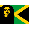 Bob Marley (15x15cm) - Autocollant(sticker)