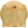 L'homme de Vitruve (15x14cm) - Autocollant(sticker)