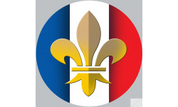 Royaliste Français (5x5cm) - Autocollant(sticker)