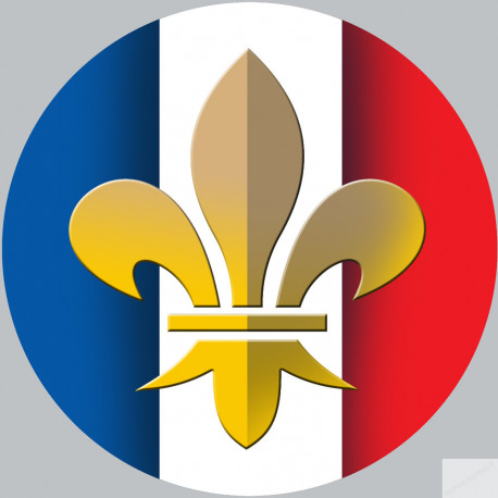 Royaliste Français (5x5cm) - Autocollant(sticker)