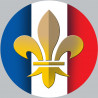Royaliste Français (5x5cm) - Autocollant(sticker)