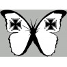 effet papillon Malte (15x10.5cm) - Autocollant(sticker)