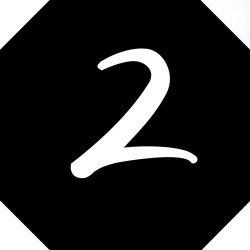 numéro de boite aux lettres 2 - architecte 10x10cm - Sticker/autocoll