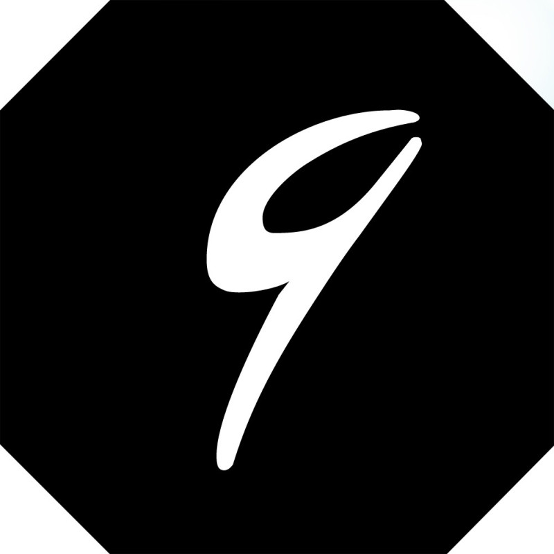 numéro de boite aux lettres 9 - architecte 10x10cm - Sticker/autocoll