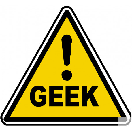 Danger geek (10x9cm) - Autocollant(sticker)