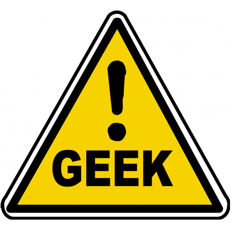 Danger geek (10x9cm) - Autocollant(sticker)