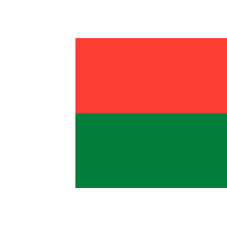 Drapeau Madagascar (19.5x13cm) - Sticker/autocollant