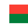Drapeau Madagascar (19.5x13cm) - Sticker/autocollant