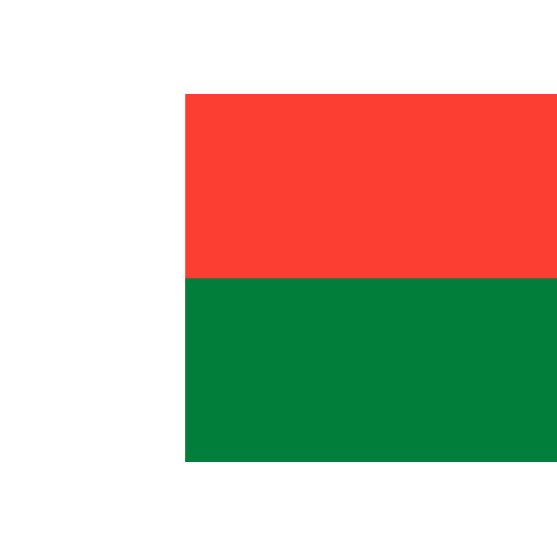 Drapeau Madagascar (5x3.3cm) - Sticker/autocollant