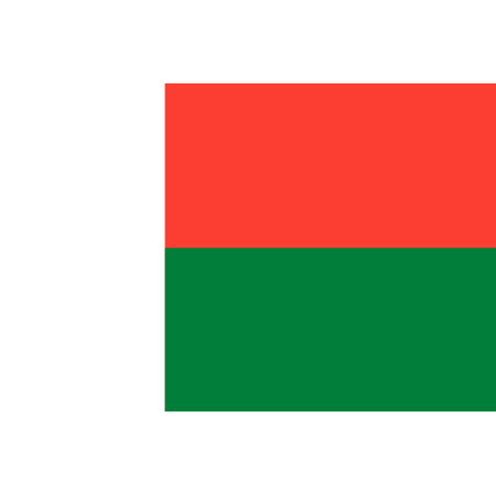 Drapeau Madagascar (5x3.3cm) - Sticker/autocollant