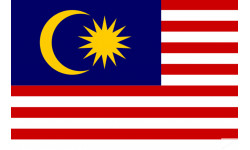 Drapeau Malaisie (5x3.3cm) - Autocollant(sticker)