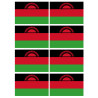 Drapeau Malawi (8 fois 9.5x6.3cm) - Sticker/autocollant