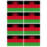 Drapeau Malawi (8 fois 9.5x6.3cm) - Autocollant(sticker)