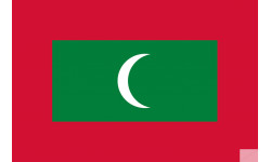 Drapeau Maldives (19.5x13cm) - Autocollant(sticker)