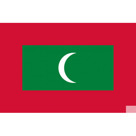 Drapeau Maldives (19.5x13cm) - Autocollant(sticker)