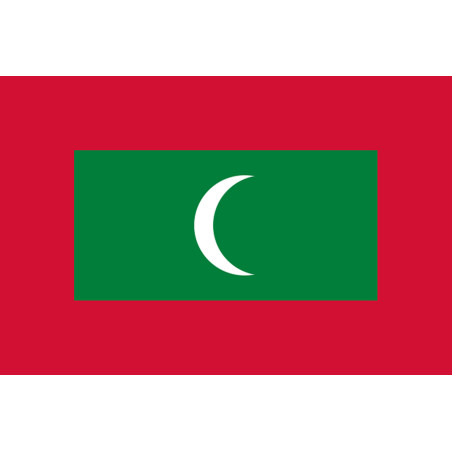 Drapeau Maldives (19.5x13cm) - Sticker/autocollant