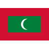 Drapeau Maldives (19.5x13cm) - Sticker/autocollant