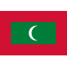 Drapeau Maldives (19.5x13cm) - Autocollant(sticker)